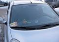 Распространение листовок под дворники автомобилей